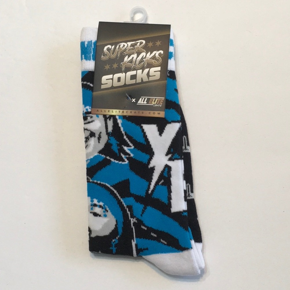 Young Bucks AEW All Elite Crate ‘Super Kicks Socks’ - One Pair.